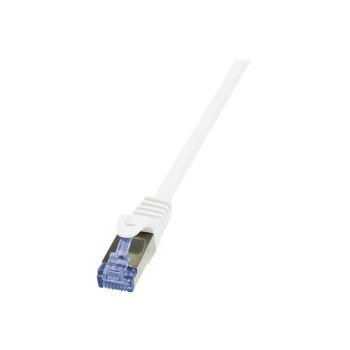 LogiLink 0.5m Cat.6A 10G S/FTP - 0,5 m - Cat6a - S/FTP (S-STP) - RJ-45 - RJ-45 - Bianco