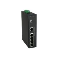 LevelOne IFS-0501 - Switch - 5 x 10/100 - Desktop, an DIN-Schiene montierbar, wandmontierbar