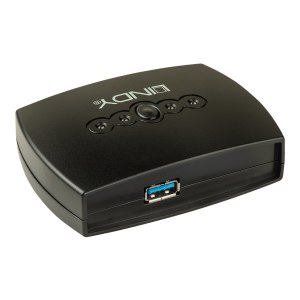 Lindy 43144 - USB di tipo B - 5000 Mbit/s - Nero