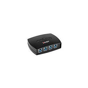 Lindy 4 Port USB 3.0 Switch - USB peripheral sharing switch