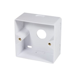 LogiLink - Anschlussdose, Unterputz - Oberfläche montierbar, geeignet für Wandmontage - RJ-45 X 2 - RAL 9003, Signal White