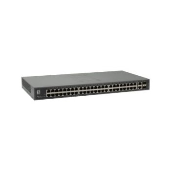 LevelOne FGU-5021 - Switch - unmanaged - 48 x 10/100 + 2 x Kombi-Gigabit-SFP