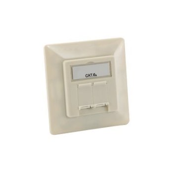 Equip 125775 - RJ-45 - 6a - -10 - 60 °C - Bianco - Policarbonato (PC) - 80 mm