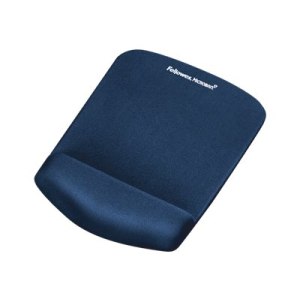 Fellowes PlushTouch - Mauspad mit Handgelenkpolsterkissen - Blau