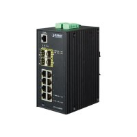 Planet IGS-12040MT - Switch - managed - 8 x 10/100/1000 + 4 x Gigabit SFP