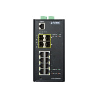 Planet IGS-12040MT - Switch - managed - 8 x 10/100/1000 + 4 x Gigabit SFP