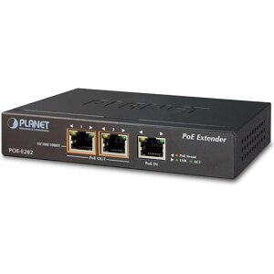 PLANET POE-E202 - Repeater - GigE - 10Base-T, 100Base-TX,...