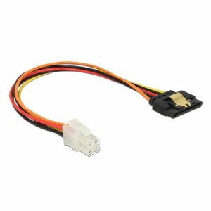 Delock Netzteil - Netzstecker P4 (M) zu SATA-Stromstecker...