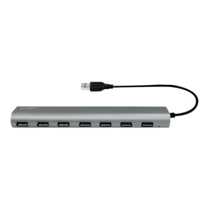 LogiLink USB 3.0 Hub 7-Port with Card Reader, Aluminum