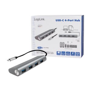 LogiLink USB-C 3.1 hub, 4 port - Hub - 4 x USB 3.1 Gen 1