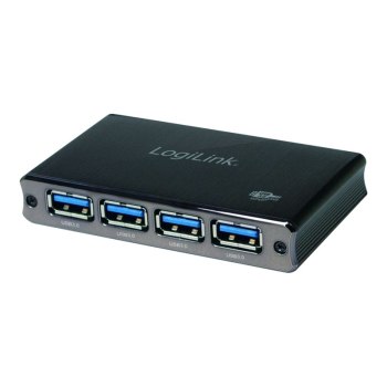 LogiLink UA0282 - USB 3.2 Gen 1 (3.1 Gen 1) Micro-B - USB 3.2 Gen 1 (3.1 Gen 1) Type-A - 5000 Mbit/s - Nero - Alluminio - Cina