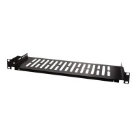 LogiLink - Rack - Regal - Schwarz, RAL 9005 - 1U - 48.3 cm (19")