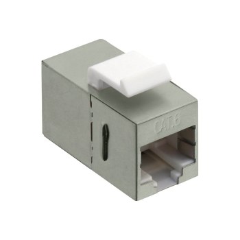 LogiLink NK4011 - Piatto - Metallico - Bianco - RJ45 - RJ45 - Femmina - Femmina