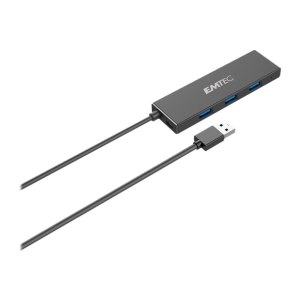 EMTEC Ultra Slim USB3.1 4-Port Hub T620A - Hub - 4 x USB...