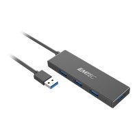 EMTEC T620A Type-A Classic Hub - USB 3.2 Gen 1 (3.1 Gen 1) Type-A - USB 3.2 Gen 1 (3.1 Gen 1) Type-A - Nero