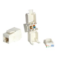 equip Pro - Keystone Jack - RJ-45 - weiß (Packung mit 8)