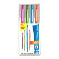 Paper Mate Flair Original - Medio - 4 colori - Blu - Verde - Arancione - Rosa - Tipo di punta - 1 mm - Blu - Verde - Arancione - Rosa