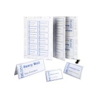 DURABLE BADGEMAKER - Mikro-perforiert - weiß - 54 x 90 mm 200 Karte(n) (20 Bogen x 10) Namensbadge-Karten