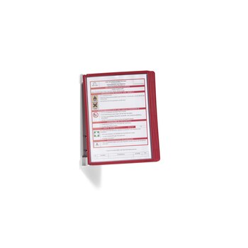 Durable 5551-03. Ausrichtung: Porträt, Format: A4, Produktfarbe: Rot
