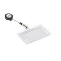 DURABLE - Kartenhalter - für 54 x 85 mm - Clip - durchsichtig (Packung mit 10)