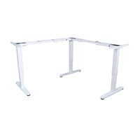 Equip ERGO L Shaped Electric Sit-Stand Desk Frame - Triple Motor - White - Table frame - Metal - White - White - 1801 mm - 600 mm