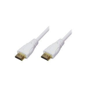 Techly High Speed HDMI Kabel mit Ethernet, weiß, 0,5m