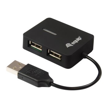 Equip Life 4-Port Travel USB Hub - Hub - 4 x USB 2.0