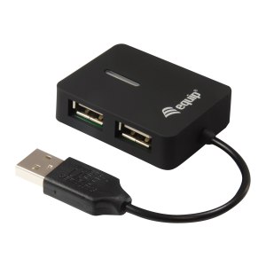 Equip Life 4 Ports Travel USB Hub - Hub - 4 x USB 2.0