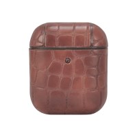 TerraTec Air Box - Tasche für Kopfhöhrer - Polycarbonat - Stone Brown - für Apple AirPods (1. Generation, 2. Generation)