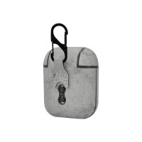 TERRATEC Air Box - Tasche für Kopfhöhrer - Polycarbonat - Fabric Gray - für Apple AirPods (1. Generation, 2. Generation)