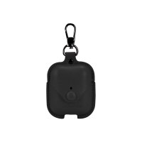 TerraTec Air Box - Tasche für Kopfhöhrer - Polycarbonat - schwarzes Leder - für Apple AirPods (1. Generation, 2. Generation)