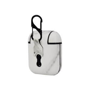 TERRATEC Air Box - Tasche für Kopfhöhrer - Polycarbonat - Marble - für Apple AirPods (1. Generation, 2. Generation)