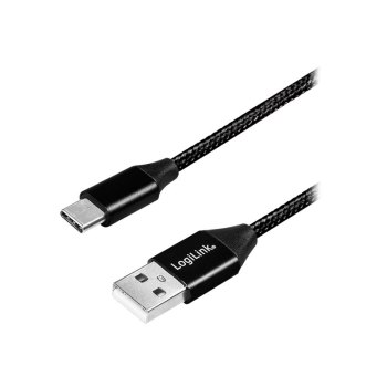 LogiLink CU0139 - 0,3 m - USB A - USB C - USB 2.0 - 480 Mbit/s - Nero