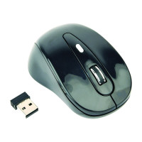 Gembird MUSW-6B-01 - Maus - optisch - 6 Tasten - kabellos - 2.4 GHz - kabelloser Empfänger (USB)