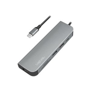 LogiLink USB-C Multifunction Hub - Dockingstation - USB-C...