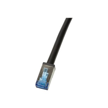 LogiLink CQ7123S - 30 m - Cat6a - S/FTP (S-STP) - RJ-45 - RJ-45 - Nero