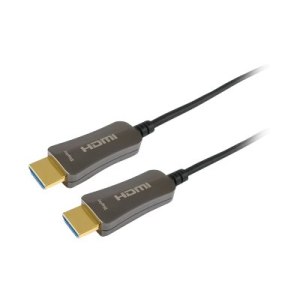 Equip Life - Highspeed - HDMI-Kabel mit Ethernet - HDMI männlich zu HDMI männlich - 50 m - 4K Unterstützung, Active Optical Cable (AOC)