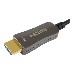 Equip Life - Highspeed - HDMI-Kabel mit Ethernet - HDMI männlich zu HDMI männlich - 50 m - 4K Unterstützung, Active Optical Cable (AOC)