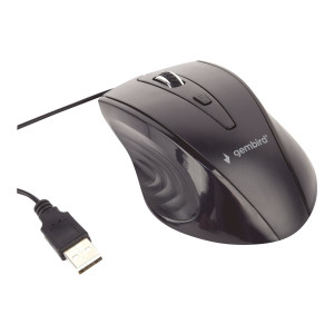 Gembird Maus OPT USB schwarz - Mouse - 1200 dpi