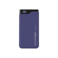 Realpower PB-15000C - Powerbank - 15000 mAh - 54 Wh - 3.1 A - 3 Ausgabeanschlussstellen (USB, USB-C) - Marineblau