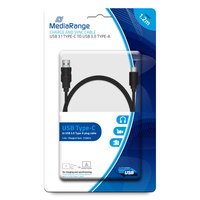 MEDIARANGE MRCS160 - 1,2 m - USB A - USB C - USB 3.2 Gen 1 (3.1 Gen 1) - 5000 Mbit/s - Schwarz