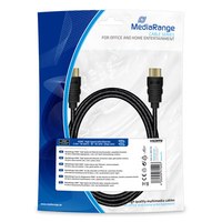 MEDIARANGE MRCS196 - 2 m - HDMI Type A (Standard) - HDMI Type A (Standard) - 3D - 18 Gbit/s - Black