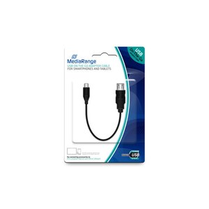 MEDIARANGE MRCS168 - 0.2 m - Micro-USB B - USB A - USB...