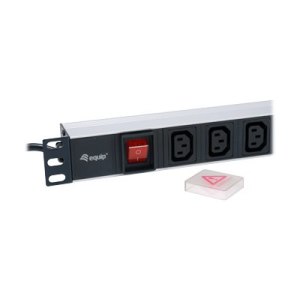 equip Pro - Stromverteilungseinheit (Rack - einbaufähig) - Wechselstrom 220-240 V - 2500 Watt - Eingabe, Eingang IEC 60320 C14 - Ausgangsanschlüsse: 8 (IEC 60320 C13) - 1U - 48.3 cm (19") - 1.8 m Schnur