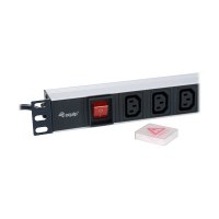 equip Pro - Stromverteilungseinheit (Rack - einbaufähig) - Wechselstrom 220-240 V - 2500 Watt - Eingabe, Eingang IEC 60320 C14 - Ausgangsanschlüsse: 8 (IEC 60320 C13) - 1U - 48.3 cm (19") - 1.8 m Schnur