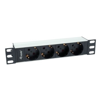 equip Pro - Stromverteilungseinheit (Rack - einbaufähig) - Wechselstrom 220-240 V - 3500 Watt - Eingabe, Eingang CEE 7/7 - Ausgangsanschlüsse: 4 (CEE 7/7) - 25.4 cm (10") - 1.5 m Schnur - Deutschland