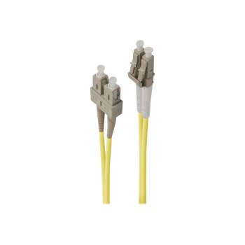 Alogic 3m LC-SC Single Mode Duplex LSZH Fibre Cable 09/125 OS2 - 3 m - LSZH - OS2 - LC - SC - Yellow