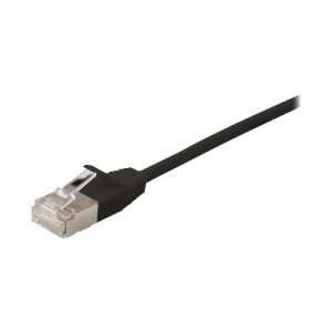 Equip Patchkabel Cat6A F/FTP 2xRJ45 0.25m schwarz Slim -...