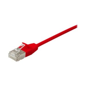 Equip Patchkabel Cat6A F/FTP 2xRJ45 0.50m rot Slim - Cavo...