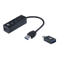 Conceptronic HUBBIES TAIL - Hub - 4 x SuperSpeed USB 3.0 - Desktop